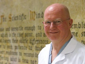 Dr. Vivian McAlister has been given an award for his work as a military surgeon in Afghanistan, Iraq and Haiti. McAlister is also a surgeon at LHSC and a professor in the Schulich School of Medicine in London, Ont.  Mike Hensen/The London Free Press