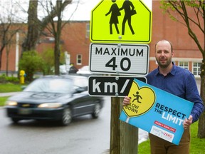 Coun. Stephen Turner wants to reduce speeds in London neighbourhoods to cut the risk of pedestrian injuries and potentially to encourage pedestrians and cyclists who may be put off by traffic speed.  (Mike Hensen/The London Free Press)
