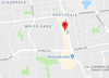 Google Maps: Red icon denotes the location of Montgomery Gate, a small side street that runs off Wellington Street just north of White Oaks Mall.