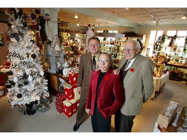 Kingsmill's Ltd., a London landmark for 141 years, is run by Tim Kingsmill, left, general manager Jim Hands and Tim's father Fred Kingmill.