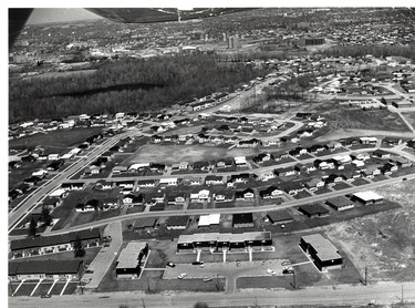 Aerial of Westminster subdivision, 1972. (London Free Press files)