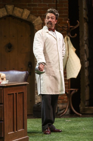 Gordon S. Miller as Dr. Caius in The Merry Wives of Windsor.