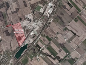 The proposed Southwestern landfill near Ingersoll is undergoing the final steps of an environmental assessment, which is likely to be released in the coming months. HANDOUT