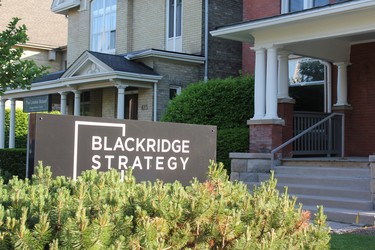 Blackridge Strategy's office at 617 Wellington St. in London.