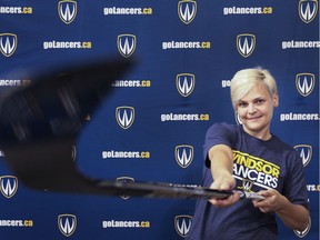 Deanna Iwanicka, the woman's hockey team coach at the University of Windsor is shown during a press conference on Thursday, June 13, 2019 at the St. Denis Centre.