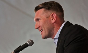 Former all-star outfielder Jason Bay was one of four inductees into the Canadian Baseball Hall of Fame Saturday in St. Marys. (Cory Smith/Postmedia Network)