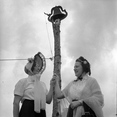 Fanshawe opening of pioneer village, June 26, 1959. (London Free Press file photo courtesy Archives and Special Collections, Western University)