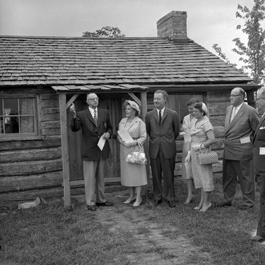 Fanshawe opening of pioneer village, June 26, 1959. (London Free Press file photo courtesy Archives and Special Collections, Western University)