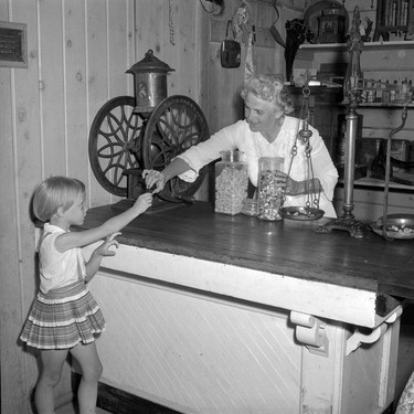 Fanshawe opening of pioneer village, June 26, 1959. (London Free Press file photo courtesy Archives and Special Collections, Western University)