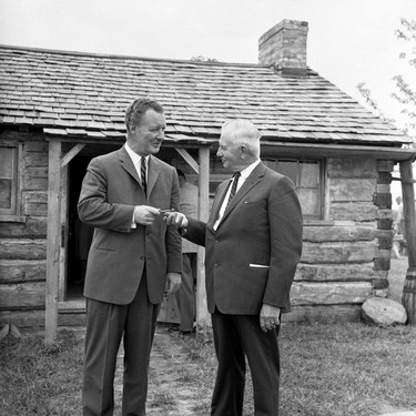 Fanshawe opening of pioneer village, June 26, 1959. (London Free Press file photo courtesy Archives and Special Collections, Western University)