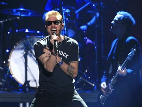 Corey Hart performs Sunglasses at Night at The Juno Awards in London March 17. (DEREK RUTTAN, The London Free Press)