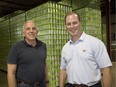 Business partners Paul Atkinson. left, and Brian Semkowski at their brewery called Equals Brewing Company Inc.  in London. (Derek Ruttan/The London Free Press)