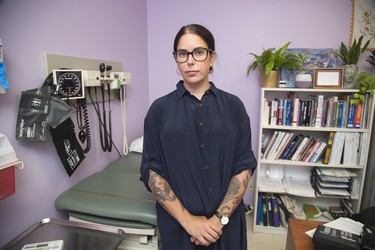 Andrea Sereda is a family physician at London Intercommunity  Health Centre in London. She has been prescribing opioids to addicts to prevent them from overdosing on fentanyl tainted street drugs. (Derek Ruttan/The London Free Press)