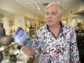 Downtown business owner Jonathon Bancroft Snell is appalled that Dundas Street stores are not listed as a shopping district in the 2019/2020 London Tourist Guide. (Derek Ruttan/The London Free Press)