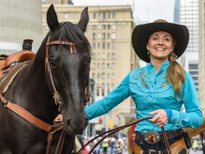 2019 Calgary Stampede Marshal Amber Marshall poses for a photo at the Parade Marshal Badge Presentation on Friday, July 5, 2019. (Azin Ghaffari/Postmedia Network)