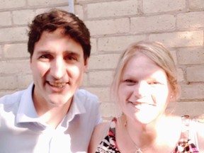 Prime Minister Justin Trudeau and Kim Vander Schelde (Submitted photo)