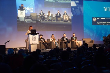 A panel discussion was part of TennoCon, an annual convention  at London's convention centre, RBC Place, Saturday which celebrates Warframe, a video game developed by London company Digital Extremes. More than 2,000 people attended. (MAX MARTIN, The London Free Press)