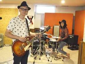 Brian Conway, left, and Denise Conway, comprise both parts of the London-based art rock duo Cordcalling. The band will come to Sarnia July 23 as part of the summer-long concert series in the border city. (LOUIS PIN, The Observer)