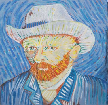 Will Graham entered this Van Gogh art in Expressions in Chalk’s historic portrait replica category.