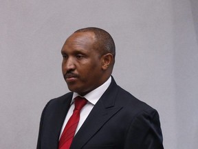 Former Congolese warlord Bosco Ntaganda arrives for his trial at the International Criminal Court (ICC) in The Hague, The Netherlands, on July 8, 2019. (Photo by EVA PLEVIER/AFP/Getty Images