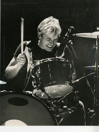 Blue Rodeo drummer Mark French, 1989. (London Free Press files)