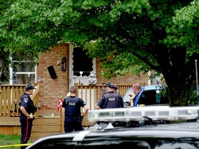 Brantford police say two people died of gunshot wounds Thursday morning at an address at Park Road South.