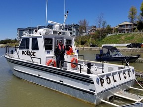 South Bruce OPP marine unit responded to boat travelling in circles on Lake Huron near shore of Southhampton. (Twitter)