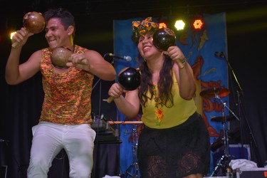Colombia's high-spirited  Boza dazzled and delighted Sunfest fans Sunday night. (BARBARA TAYLOR, The London Free Press)