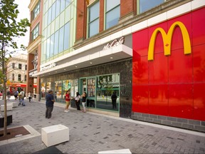 The McDonalds at Richmond and Dundas streets is slated to close at the end of the month in London, Ont.  Photograph taken on Wednesday July 10, 2019.  Mike Hensen/The London Free Press/Postmedia Network