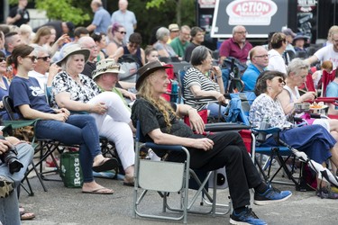 Scores of people attended opening night of the 46th Home County Music and Art Festival at Victoria Park in London. (Derek Ruttan/The London Free Press)