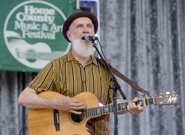 Fred Penner opens the 46th Home County Music and Art Festival at Victoria Park. (Derek Ruttan/The London Free Press)