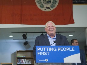 Premier Doug Ford. Derek Ruttan/The London Free Press/Postmedia Network