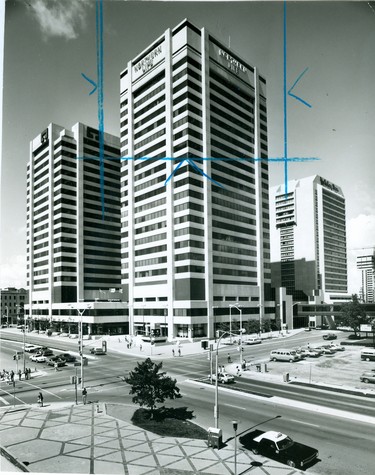 Northern Life main building on Dundas and Wellington, 1980. (London Free Press files)