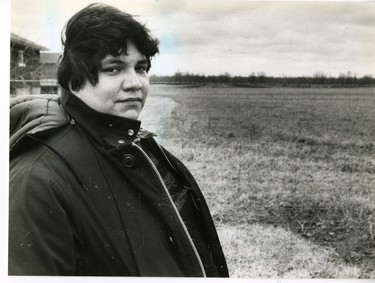 Paul Antone, manager of Oneida archeological projects, 1989. (London Free Press files)