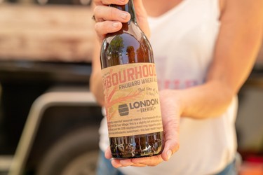 London Brewing recommends trying the Neighbourhood Rhubarb Ale, which they say is light and fresh.
