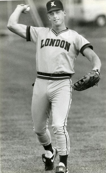 London Tigers player Tom Aldridge, 1989. (London Free Press files)