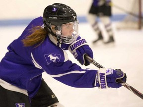 St. Marys' April Clark, a 22-year-old Western University forward, was named to the U Sports women's hockey all-star team that will compete in Calgary Aug. 2-11. Derek Ruttan/Postmedia