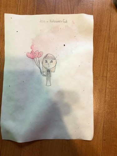 Artwork belonging to a girl whose house blew up on Wednesday night is strewn around Old East Village. In a beautiful show of community spirit, strangers and friends are picking up the drawings - most only a little wrinkled or charred - and saving them. (Facebook)