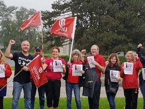 Workers at Unifor Local 1859 in Tillsonburg, where nearly 100 new jobs were announced at parts manufacturer Adient on Thursday, Aug. 29. (Courtesy Unifor Local 1859)