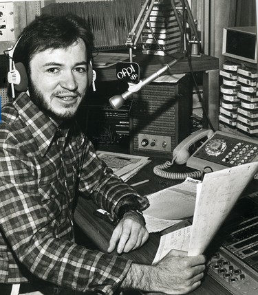 Dan Walker, CFPL Radio DJ, 1977. (London Free Press files)