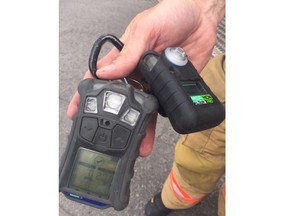 Gas detectors are found on every fire engine of the London fire department. (Heather Rivers, The London Free Press)