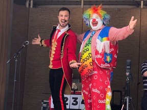 Magician Aaron Matthews has been coming to Western Fair since he was born. His father, Shane Farberman, plays Doo Doo the clown and  also owns and operates his late mother's trailer, Candy Land. They will appear daily at the fair Friday through to its close Sept. 15.