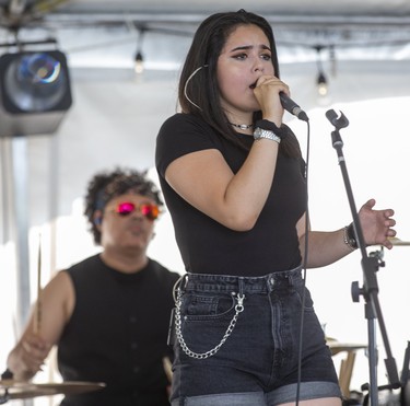 Bella Rosa performs at The London Rib Fest and Craft Beer Festival in Victoria Park in London, Ont. on Monday August 5, 2019. Derek Ruttan/The London Free Press/Postmedia Network