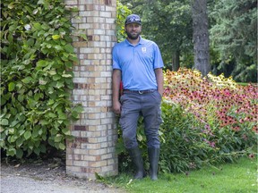 Gardener Adam Jasevicius is one of almost 100 full-time employees maintaining public parks such as London’s Civic Gardens. (Derek Ruttan/The London Free Press)
