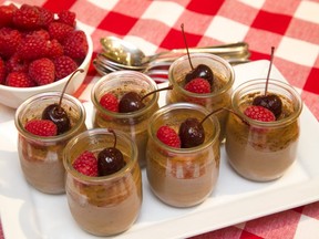 Chocolate cherry pot de creme (Mike Hensen/The London Free Press)