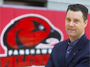 Nathan McFadden has put the Fanshawe Falcons on top as one of the strongest colleges in Canada for sports. (Mike Hensen/The London Free Press)