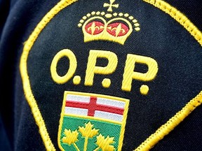 Close up of an OPP badge.