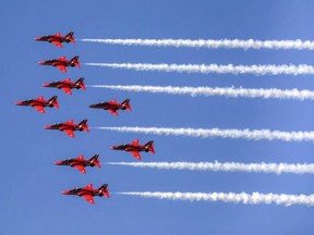 The Royal Air Force Red Arrows will be flying at the CNE. (RAF photo)