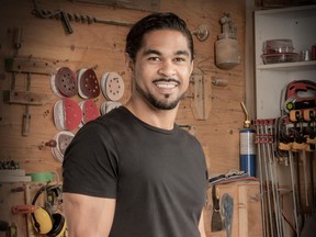 After retiring from froom football in 2009, Sebastian Clovis joined HGTV in 2014 as the affable host of Tackle My Reno.