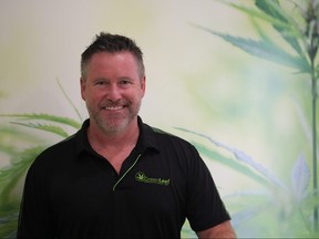Mike Hodgson, president and chief executive of GreenLeaf Productions, announced the company had received its cannabis processing license and its medical sales license from Health Canada. GreenLeaf Productions operates a cannabis extraction facility on Barrie Boulevard in St. Thomas. (Laura Broadley/Times-Journal)